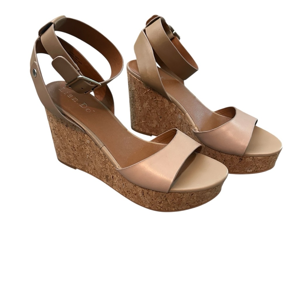 Anthropologie Tan and Wedge Sandals